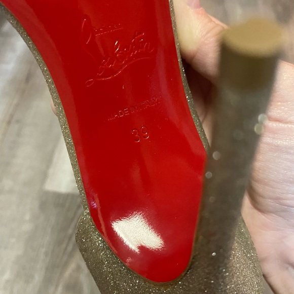 Christian Louboutin Toboggan 100 Glitter Mini - Picture 7 of 12